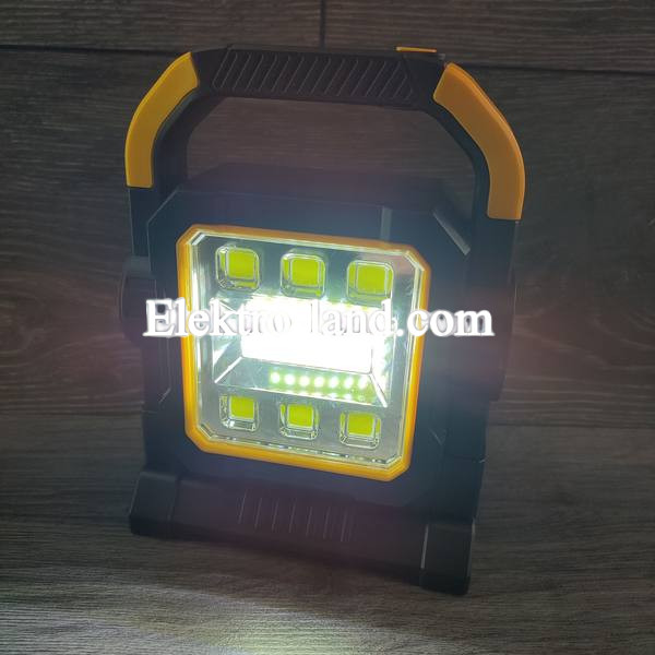 LED лампа HC-7078A фонарь аккумуляторный диодный фонарик на солнечной батареи, прожектор